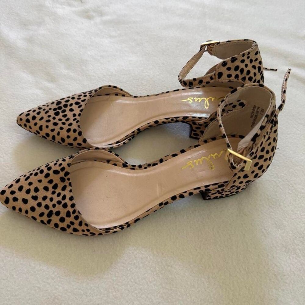 Lulus Women's leopard kitten heels
